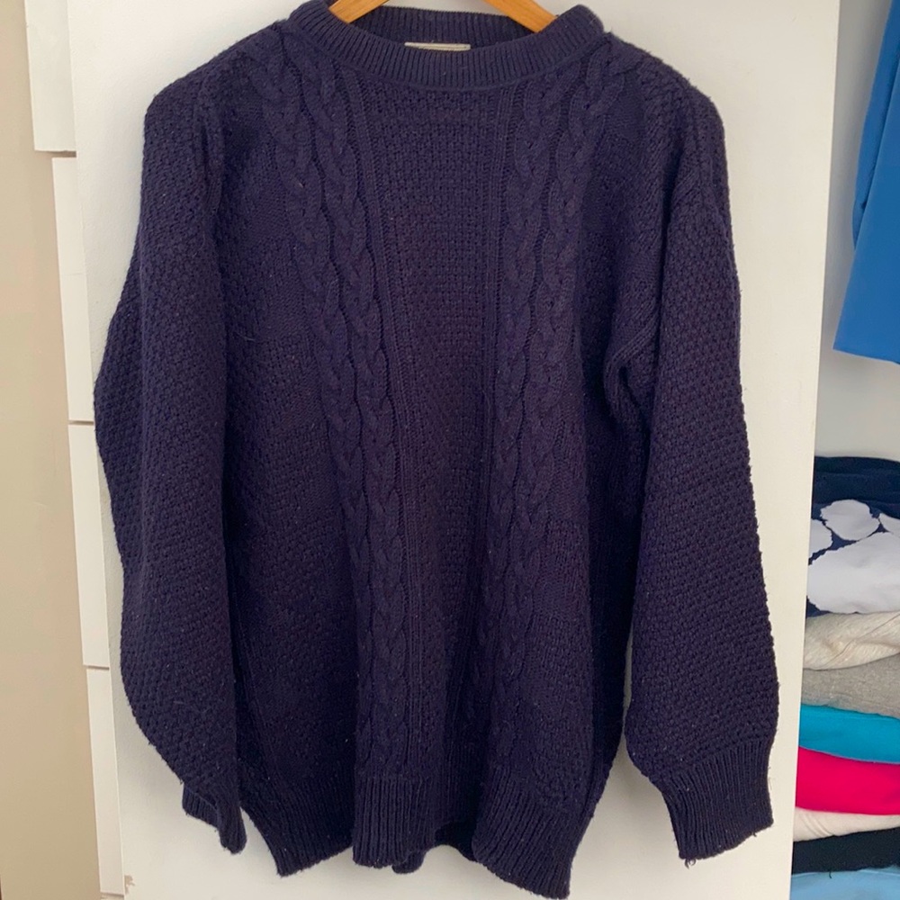Vintage Navy knit sweater